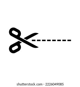 scissor icon vector design template in white background