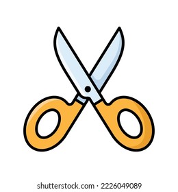 scissor icon vector design template in white background