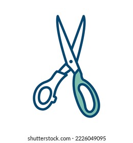 scissor icon vector design template in white background