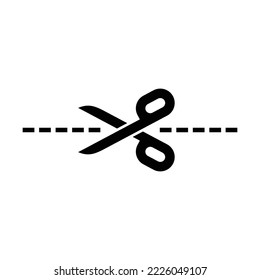 scissor icon vector design template in white background