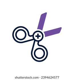 scissor icon. vector dual tone icon for your website, mobile, presentation, and logo design.