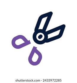 scissor icon. vector dual tone icon for your website, mobile, presentation, and logo design.