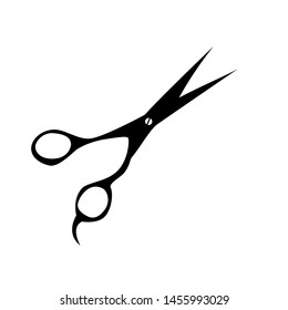 scissor icon vector, flat design, black scissor symbol illustration, eps 10.
