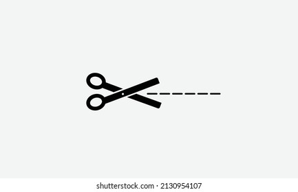 Scissor  icon vector flat design