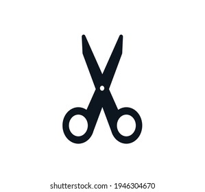 Estilo plano vectorial de icono de Scissor 