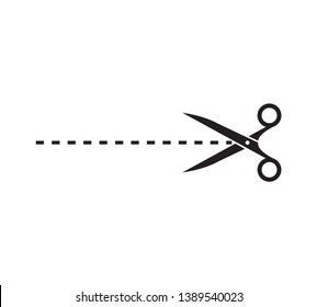 Scissor icon vector flat trendy