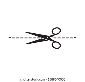 Scissor icon vector flat trendy