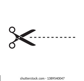 Scissor icon vector flat trendy