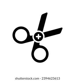 scissor icon. vector glyph icon for your website, mobile, presentation, and logo design.