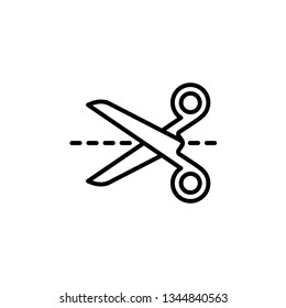 Scissor Icon Vector Illustration Logo Template