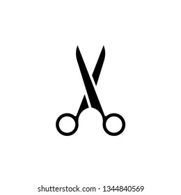 Scissor Icon Vector Illustration Logo Template