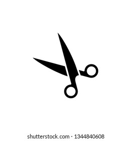 Scissor Icon Vector Illustration Logo Template