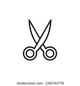 Scissor Icon Vector Illustration Logo Template