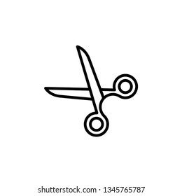 Scissor Icon Vector Illustration Logo Template