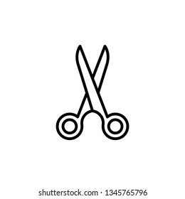 Scissor Icon Vector Illustration Logo Template