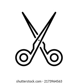 scissor icon vector illustration logo template for many purpose. Isolated on white background.
