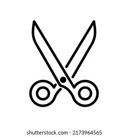scissor icon vector illustration logo template for many purpose. Isolated on white background.