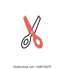 scissor icon vector illustration modern style design. isolated on white background