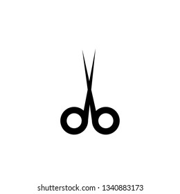 scissor icon vector line art