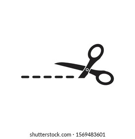 Scissor icon vector logo template illustration