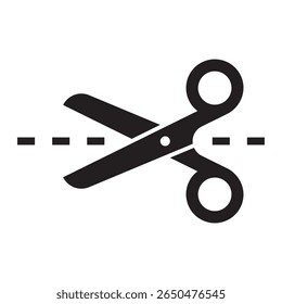 Scissor icon vector logo template illustration