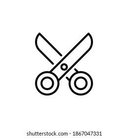 Scissor icon in vector. Logotype