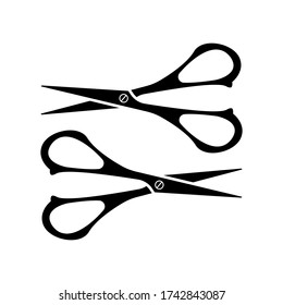 Scissor icon vector on white background