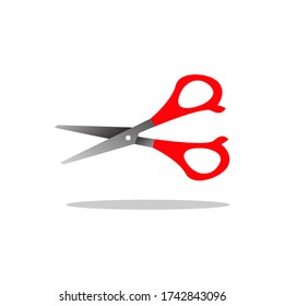 Scissor icon vector on white background