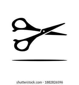 Scissor icon vector on white background