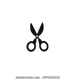 scissor icon vector on a white background