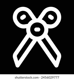 scissor icon vector outline design