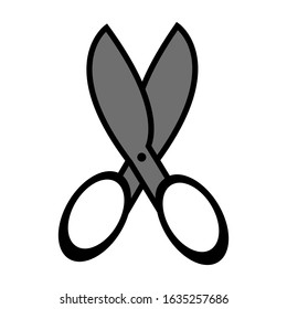 Scissor icon vector sign and symbol on trendy design