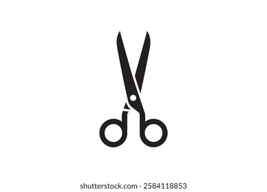 scissor icon vector silhouette isolated in white background