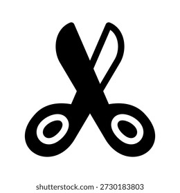 Icono de tijera Ilustración de diseño de símbolo de Vector