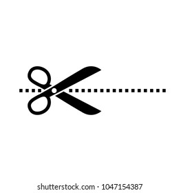 Scissor Icon Vector Template Stock Vector (Royalty Free) 1047154387 ...