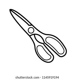 scissor icon vector template 