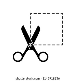 scissor icon vector template 