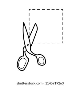 scissor icon vector template 