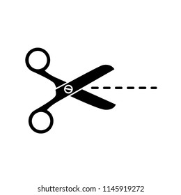scissor icon vector template 