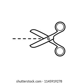 scissor icon vector template 
