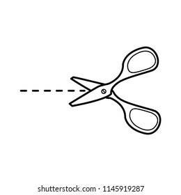 scissor icon vector template 