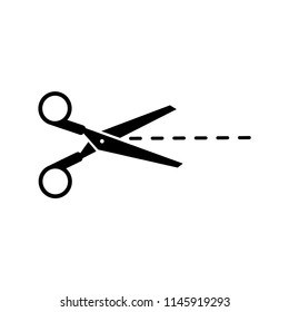 Scissor Icon Vector Template Stock Vector (Royalty Free) 1145919293 ...