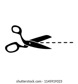 scissor icon vector template 