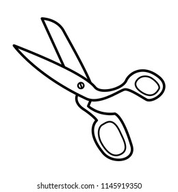 scissor icon vector template 