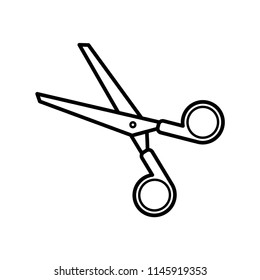 scissor icon vector template 