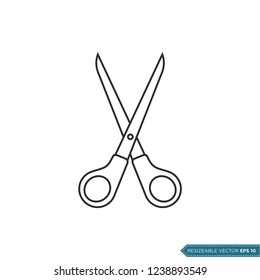 Scissor Icon Vector Template