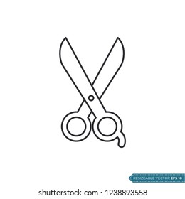 Scissor Icon Vector Template