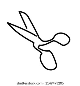 scissor icon vector template editable stroke
