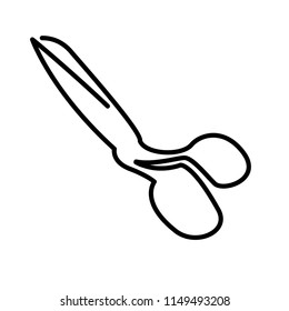 scissor icon vector template editable stroke