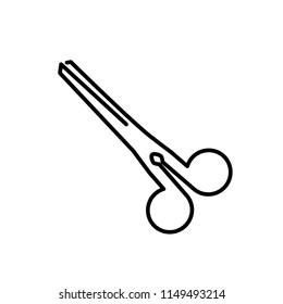 scissor icon vector template editable stroke